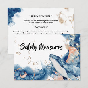 Whale Gelee Fisch Meeressäuger Blauorange Begleitkarte