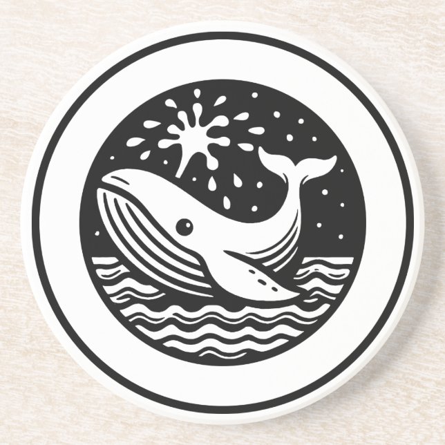 Whale Getränkeuntersetzer (Vorne)
