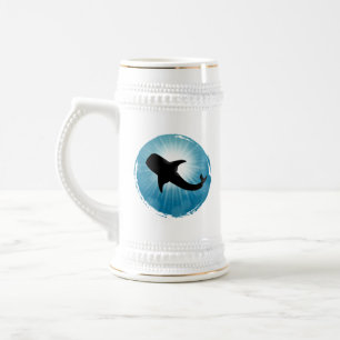 Whale Hai Unterwasser Wasserleben Bierglas
