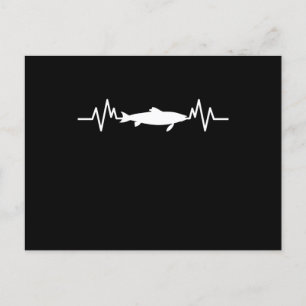 Whale Heartbeat Siegel Sea Gift Postkarte