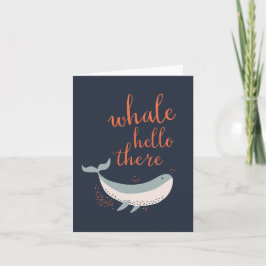 Whale Hello Dankeskarte