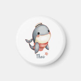 Whale Hello There! Magnet