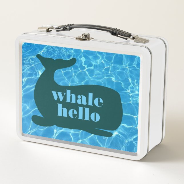 Whale Hello Whale Goodbye Metal Lunchbox (Vorderseite)
