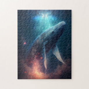 Whale in der Sky Fantasy Art Puzzle