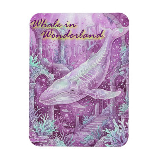 Whale in Wonderland Underwater Art Magnet