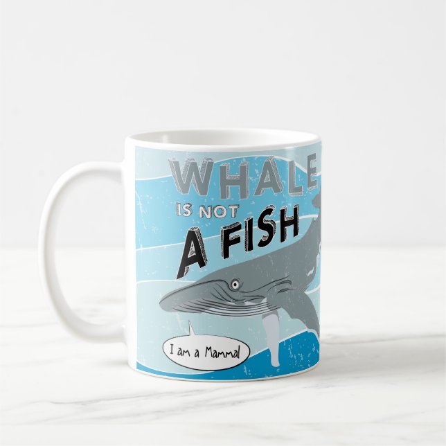 Whale is not a fish kaffeetasse (Links)