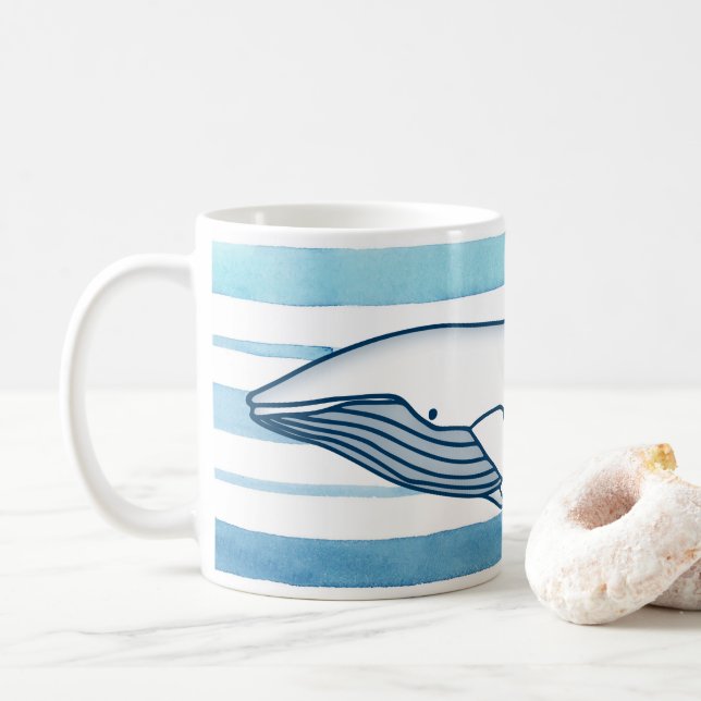 Whale Kaffeetasse (Mit Donut)