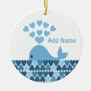 Whale-Liebe Keramikornament