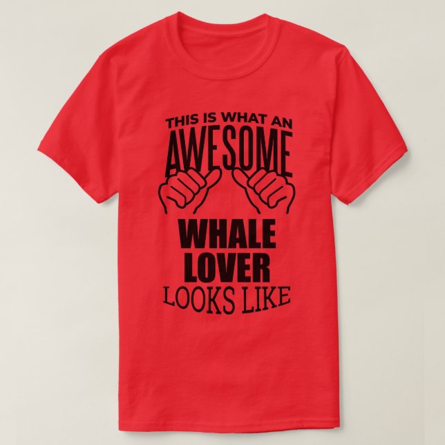 Whale Lover Funny Whales Geschenkdesign T-Shirt (Design vorne)