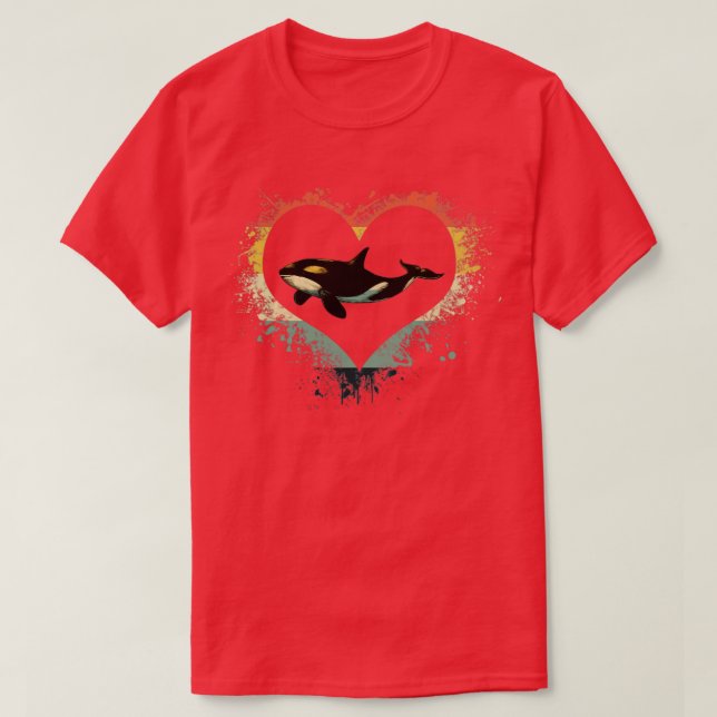 Whale Lovers Orca T-Shirt (Design vorne)