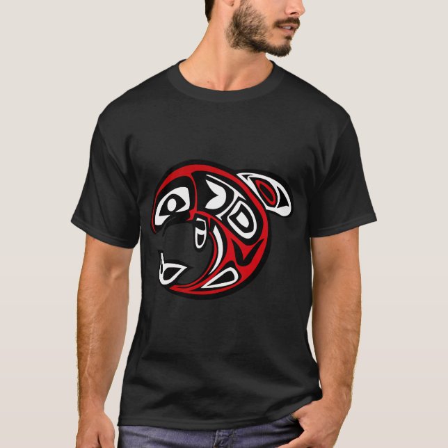 Whale, Nature, Haida T-Shirt (Vorderseite)