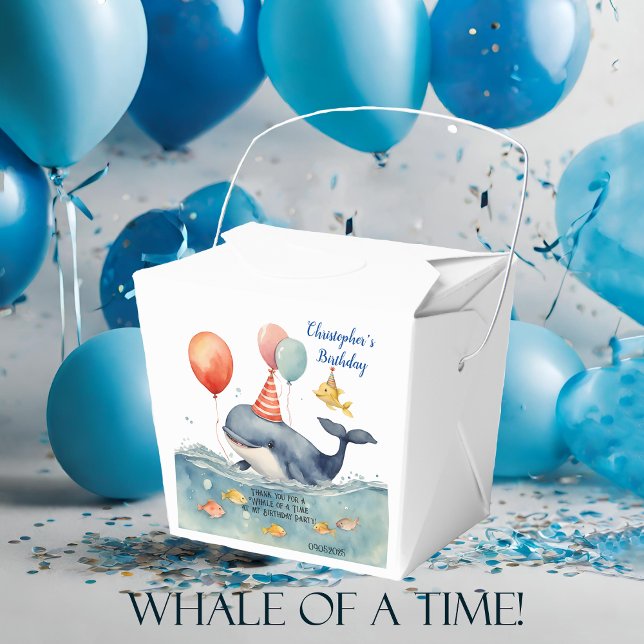 Whale of a Time Boy's Birthday Danke Geschenkschachtel (Von Creator hochgeladen)