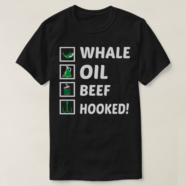 Whale Oil Beef Hooked St Patricks Day T-Shirt (Design vorne)
