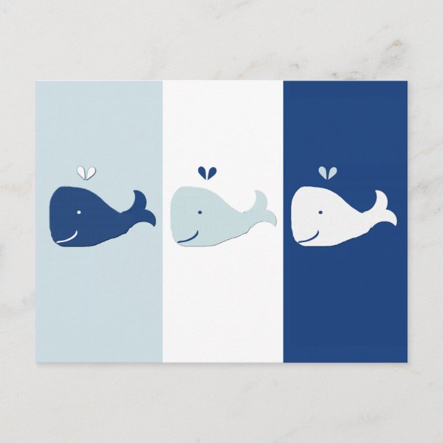 Whale Postkarte (Vorderseite)