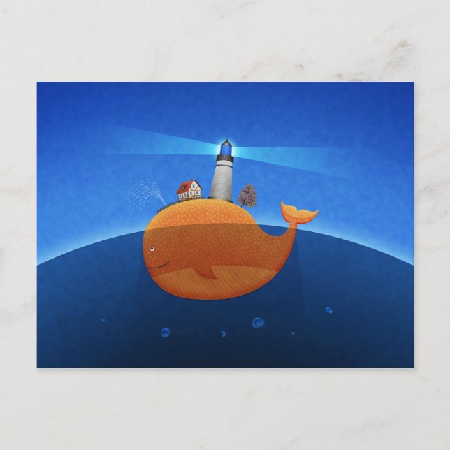 Whale Postkarte (Vorderseite)