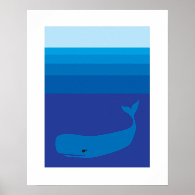 Whale Print Poster (Vorne)
