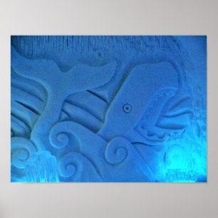 Whale Room im Hotel de Glace, Quebec, Kanada Poster