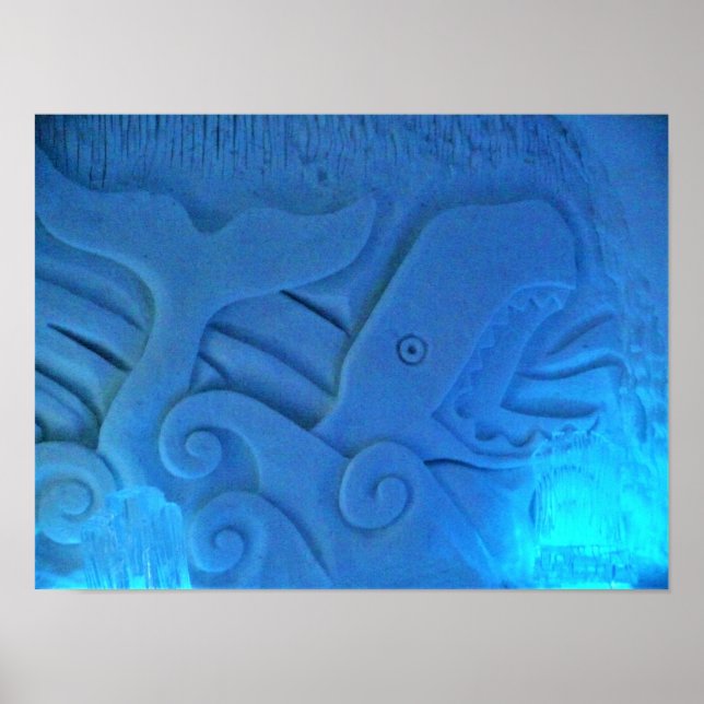 Whale Room im Hotel de Glace, Quebec, Kanada Poster (Vorne)