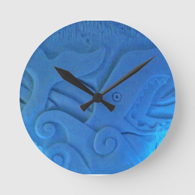 Whale Room im Hotel de Glace, Quebec, Kanada Runde Wanduhr (Vorderseite)