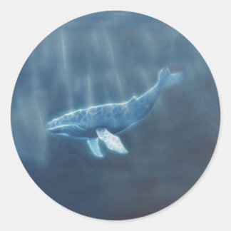 Whale Runder Aufkleber