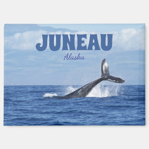 Whale Schwanz Landschaftlich Juneau Alaska Magnet 
