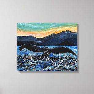 Whale Schwanz Leinwanddruck