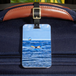 Whale Schwanz Nautical Ship Deep Blue Sea Gepäckanhänger