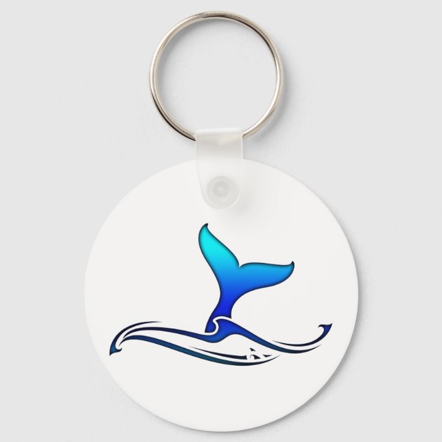 Whale Schwanz Schlüsselanhänger (Vorderseite)