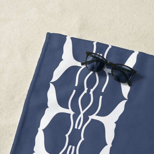 Whale-Schwanz Strandtuch (Beispiel)