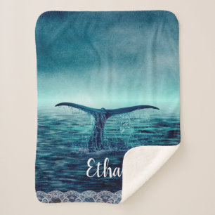 Whale-Schwanz über den Ozean Sherpadecke