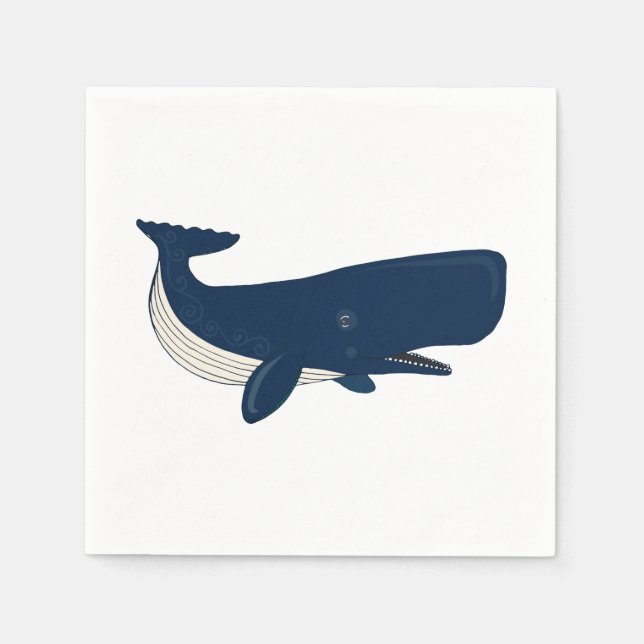 Whale Serviette (Vorderseite)