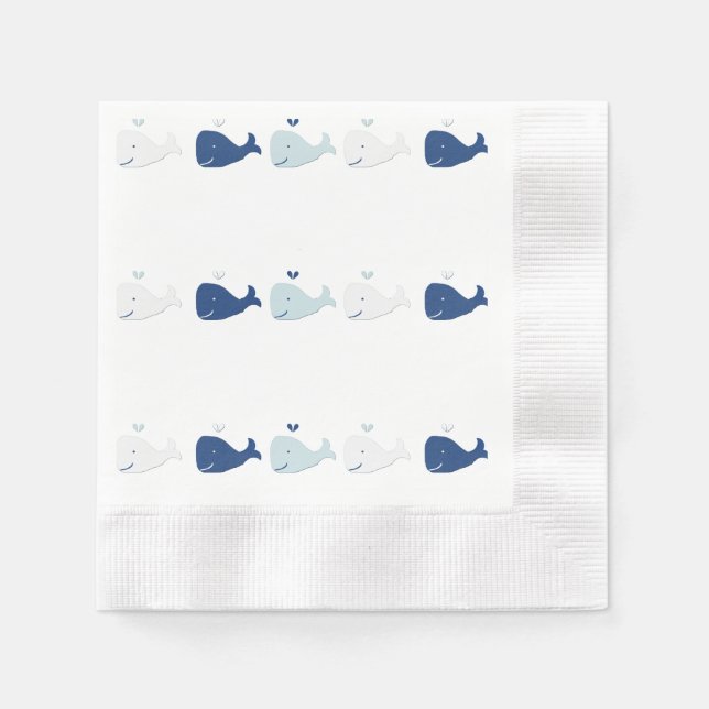Whale Serviette (Vorderseite)