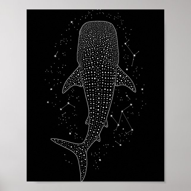 Whale Shark Constellation Marine Life For Animal L Poster (Vorne)