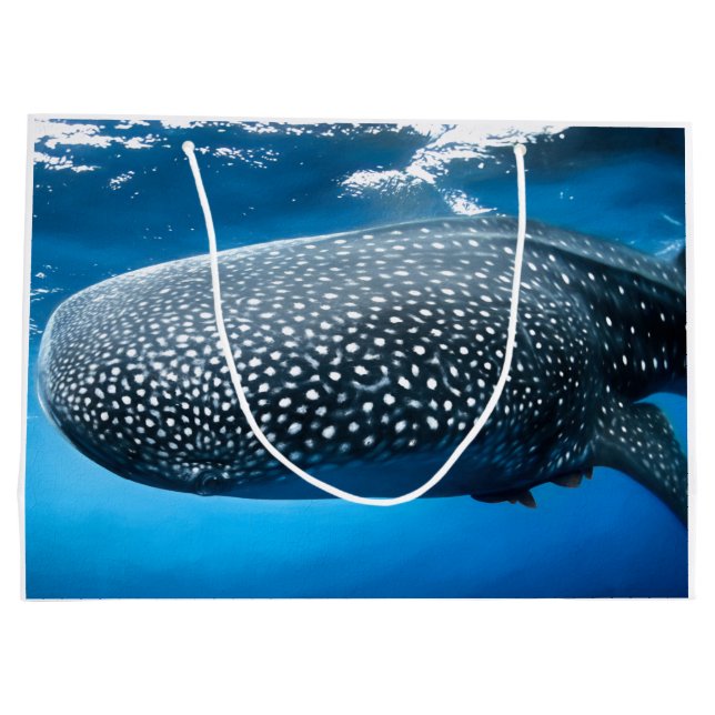 Whale Shark Große Geschenktüte (Rückseite)