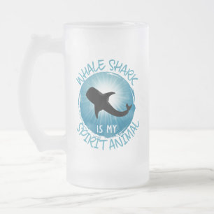 Whale Shark ist mein Geist Tier Mattglas Bierglas