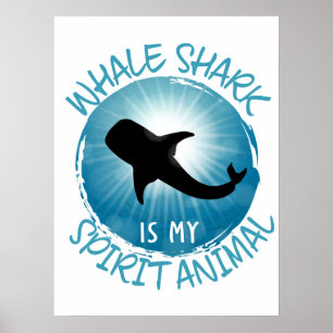Whale Shark ist mein Geist Tier Poster