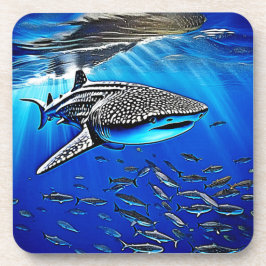 Whale Shark Majestät Design Getränkeuntersetzer