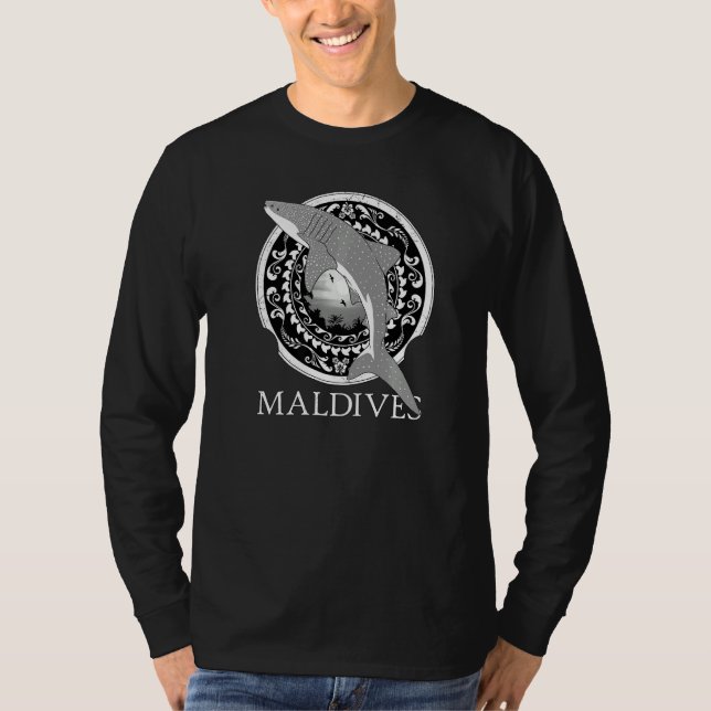 Whale Shark Maldives Diving Dive Maldives   T-Shirt (Vorderseite)