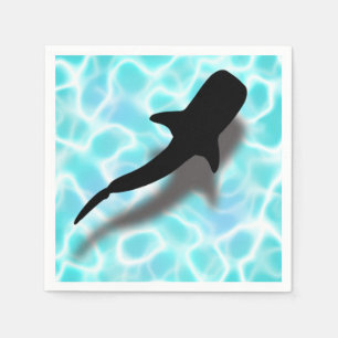 Whale Shark mit Shadow Tropical Beach Serviette