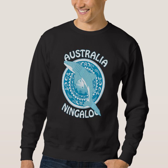 Whale Shark Ningaloo Australia Sweatshirt (Vorderseite)