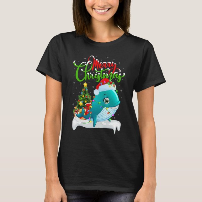 Whale Shark   Xmas Decorations Whale Shark Christm T-Shirt (Vorderseite)