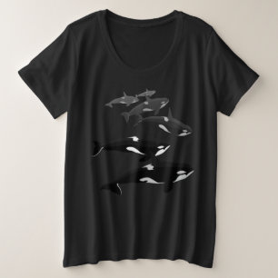 Whale-Shirt für Frauen in Orca Plus T - Shirt