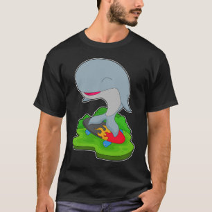 Whale Skater Skateboard T-Shirt