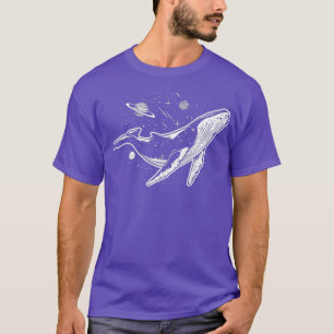 Whale Space Sterne Planeten Galaxy Explorer T-Shirt