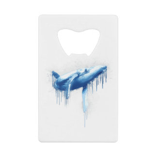 Whale Süße Tier Graphic Geldbeutel Flaschenöffner
