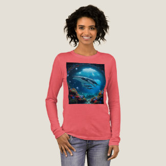 Whale T - Shirt. Tri-Blend Shirt