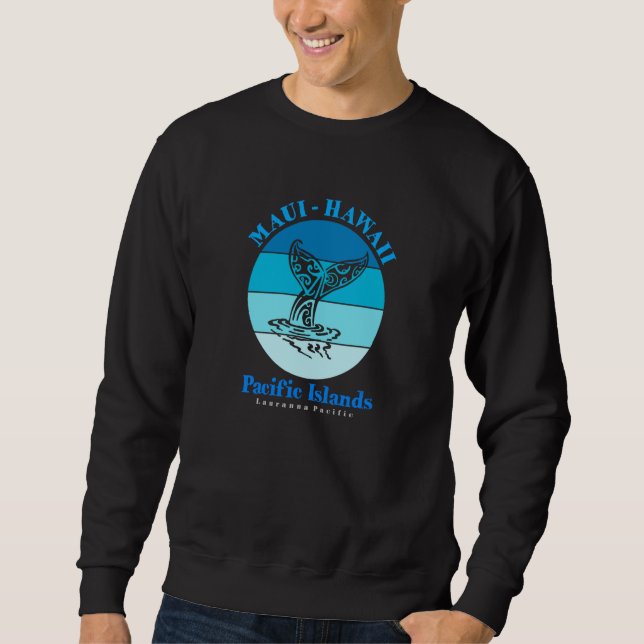 Whale Tail Maui Hawaii Ocean Sweatshirt (Vorderseite)