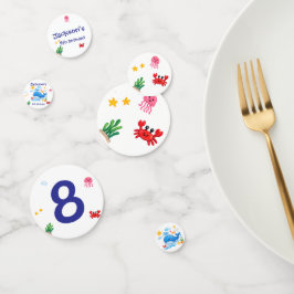 Whale Theme Summer Kids Birthday Party Konfetti