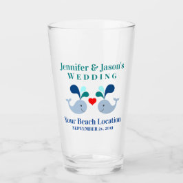 Whale Tropical Beach Zielpunkt Hochzeit Glas