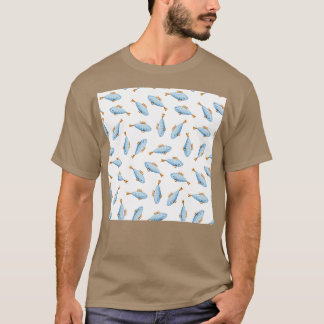 Whale und Narwh, Niedlich gestrichen, mit Wasserfa T-Shirt